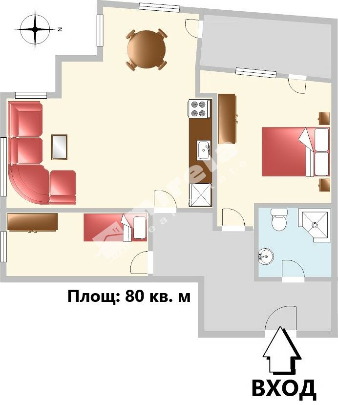Тристаен апартамент, ж.к. Гоце Делчев, кв. Манастирски ливади, ул ...